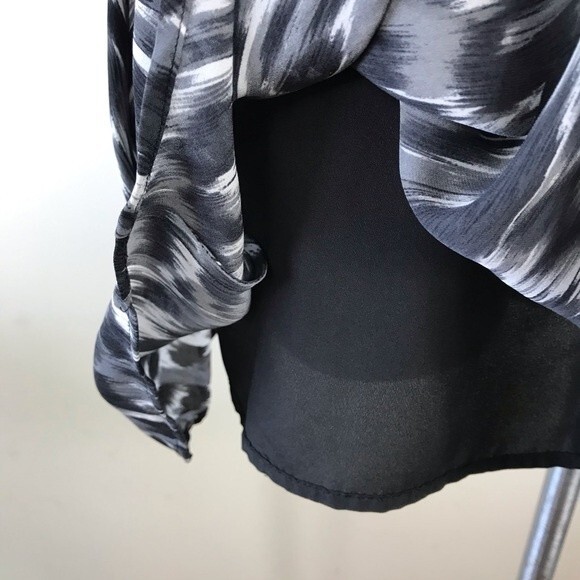 Joie Silk Dress XS Animal Print Fit & Flare Y2K Skater Keyhole Mini Sexy - Picture 13 of 16